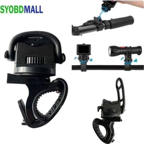 Bike Lamp Camera Holder Rotation Detachable Bandage Holder 10-50mm Flashlight Lamp Stand Mount for Laser Pointer Gopro Sports DV