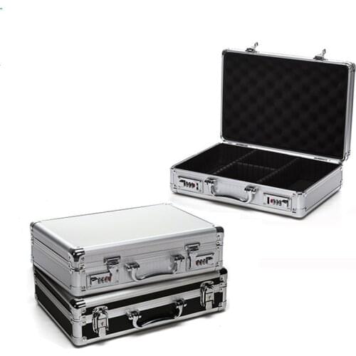 Protective box Aluminum toolbox password display case instrument box suitcase receipt box and partition receipt tool case