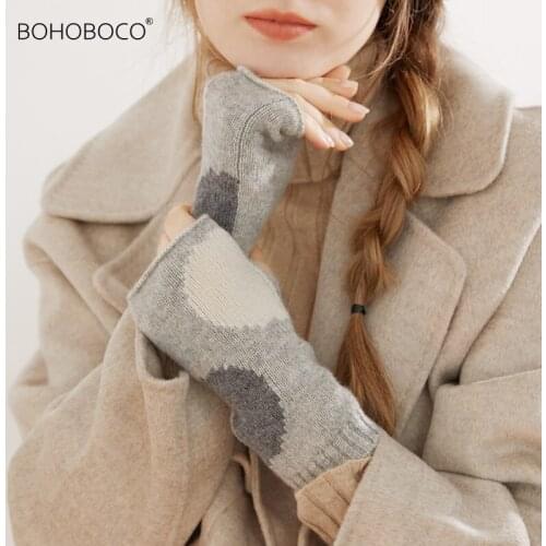 Women Winter Keep Warm Touch Screen Gloves Plus Velvet Inside Cashmere Female Elegant Thin Gloves