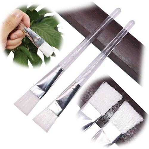 1 pcs Transparent Handle Plastic Brush Metal Ring Nylon Brush Painting Tool Watercolor Gouache Brush School Office Stationery