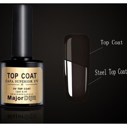 12ml Lacquer Top Coat Professional Luxury Surface Glassy Bright Base Coat Primer Top Coat UV Nail Glue Nail Polish Tools