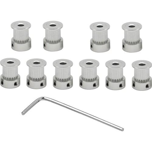 20 Teeth 2GT Timing Synchronous Pulley Bore 5mm for Width 10mm 2M GT2 Belt Small Backlash 20T 20Teeth 10Pcs