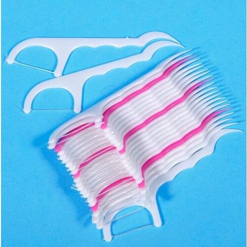 25pcs Oral Gum Teeth Clean Care Floss Thread Dental Plastic Tooth Picks Remove Plaque That Cannot Be Cleaned By The Toothbrush