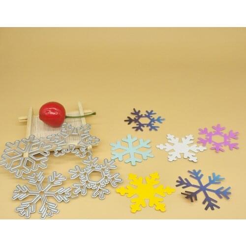 4 Christmas snowflake metal cutting die, scrapbook, photo album, greeting card, DIY decoration, handmade artwork