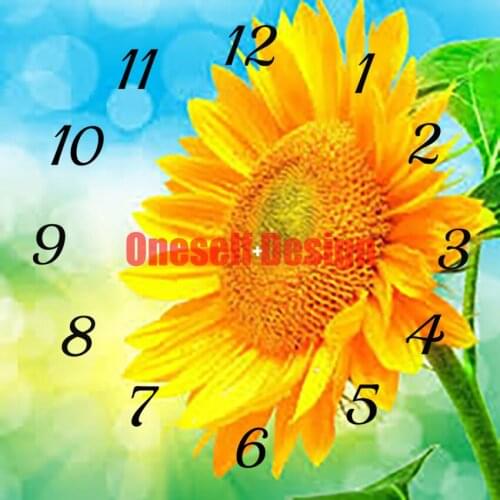 5d diamond painting clock sunflower diamond painting full clock diy frame decoration home diamond mosaic sale diamond art kit