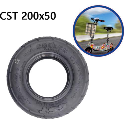 8 Inch Electric Scooter Inflatable Inner and Outer Tube CST 200x50 Thickened Outer Tube Butyl Rubber Inner Tube Wear Resistant