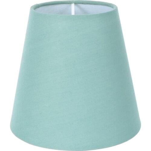 1pc European and American Cloth Lampshade (Dark green, Clip Bubble Type)