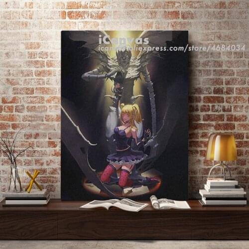 Misa Amane and Rem Death Note Anime Decoration Prints Home Decor Canvas Dorm Living Room Bedroom Painting Wall Art Poster