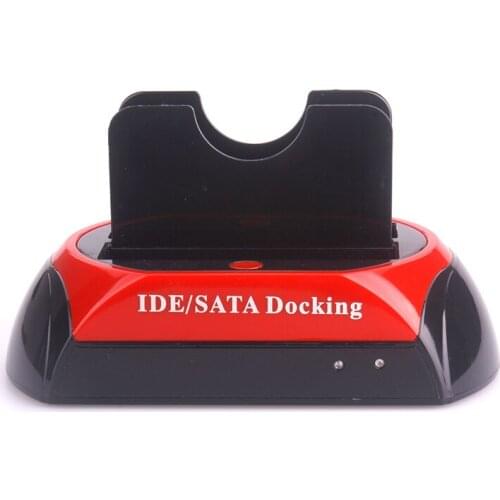 HDD Docking Station 2.5 Inch 3.5 Inch IDE SATA USB 2.0 Dual HDD Hard Drive Disk Docking Station Base Support Hard Disk