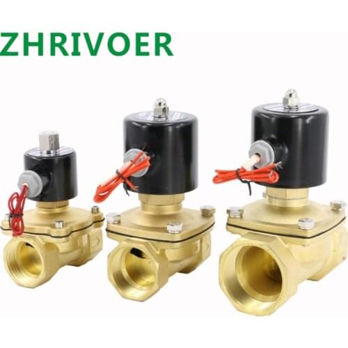 Electric Solenoid Valve Normally Opened Pneumatic for Water Oil Air 12V/24V/220V/110V 1/4" 3/8" 1/2" 3/4" 1" DN8/10/15/20/25/50