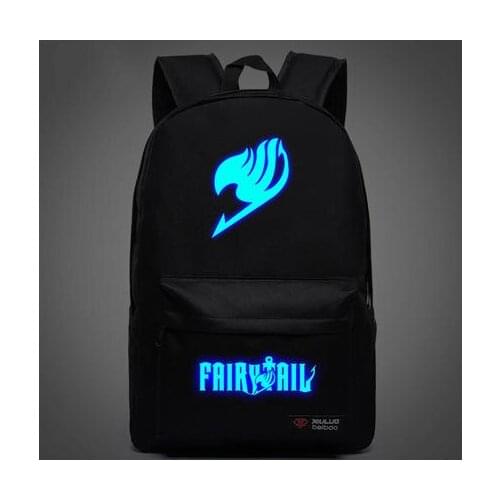 Hot Anime Fairy Tail Natsu Backpack Unisex School Bag Oxford Backpack Different Version Halloween Cosplay