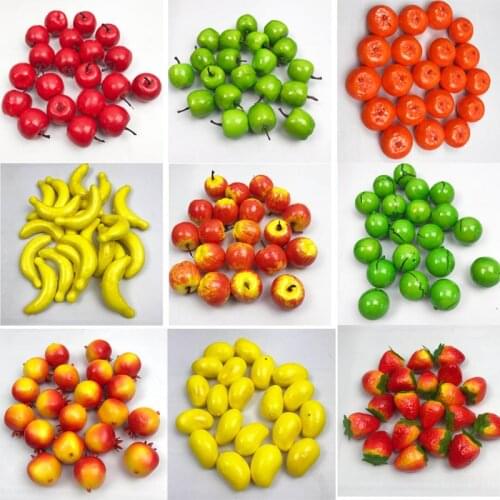 Artificial Mini Fruit Vegetables Simulation Model Foam Fake Chili Apple Pear Kindergarten Teaching Aids Photography Accessories