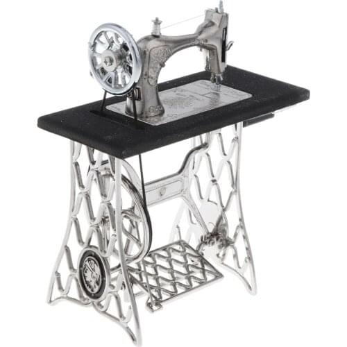 Replica 1/10th Alloy Table Style Sewing Machine W/Table Craft Diecast Model
