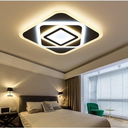 Living room lamp rectangular ceiling lamp LED bedroom lamp square creative simple modern acrylic lighting lamps