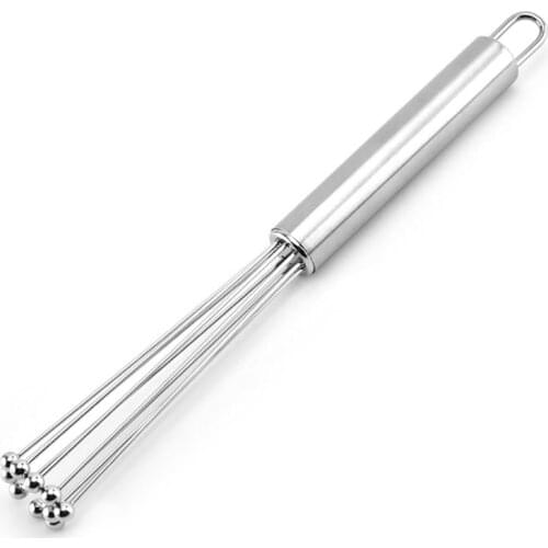 Egg stirrer Milk frother Beater Mixer Kitchen tool for mixing, beating and stirring Stainless steel whisk Flash mixer