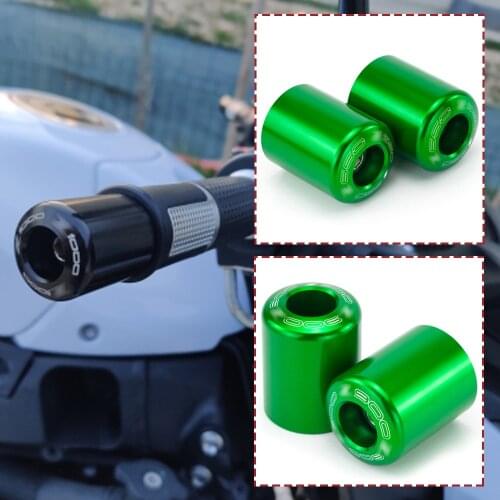 2PCS Handle Bar Ends Grips Plug Slider For KAWASAKI Z650 Z750 Z750R Z750S Z900 Z 650 750/R/S 900 7/8" 22mm Motorcycle Handlebar