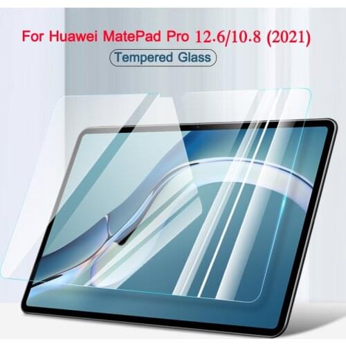 Tempered Glass For Huawei MatePad Pro 12.6'' 10.8'' 2021 WGR-W09/W19/AN19 MRR-W29 Tablet Screen Protector Premium 9H Glass Film