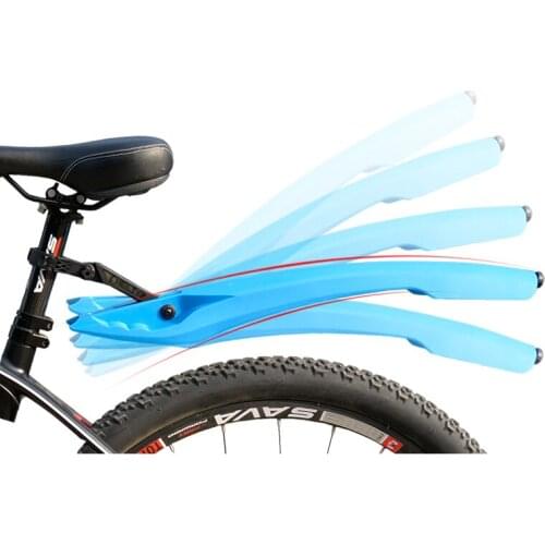 WHEEL UP reflect Bike Fender Front Rear LED Mudguard Set Bike Bicycle fender MTB plastic Quick Release Cycling Taillight Fenders
