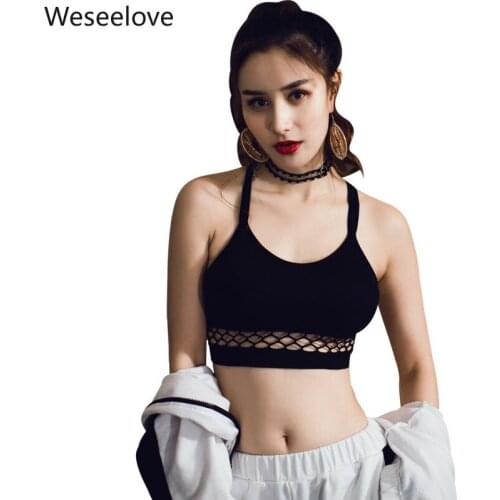 Weseelove No Steel Ring Sports Bra Womens Back Double Cross Breathable Bra Womens Lingerie Bra for Slim Girls Bralette J02-3