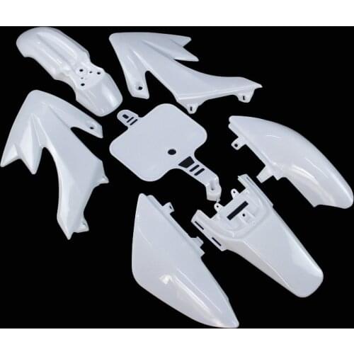 XLJOY White Plastic Fairing Fender Kits For 50cc 70cc 90cc 110cc 125cc 140cc 150cc 160cc Dirt Pit Bike Honda CRF50 XR50