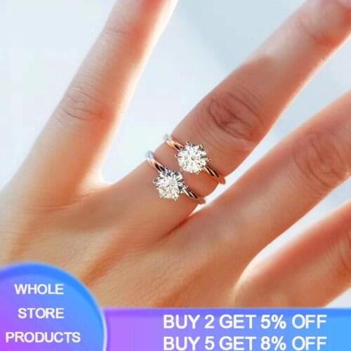 YANHUI Woman Fashion Band Ring Rose Gold Color Twisted 925 Silver Rings for Women Wedding Party Ring Silver 925 Jewelry HR399