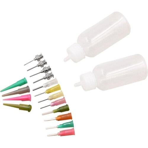 16pc/Set Henna Kit Applicator Nozzles Bottles Paste Tattoo Body Art Drawing Tool