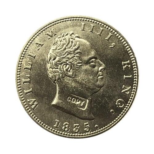 1835 India-British 2 Mohur coins COPY 32mm