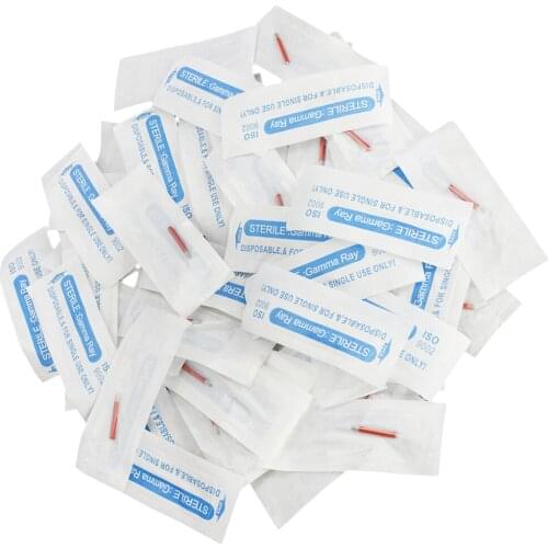 50pcs 21R Sterile Permanent Makeup Eyebrow Microblading Blade Tattoo Needles
