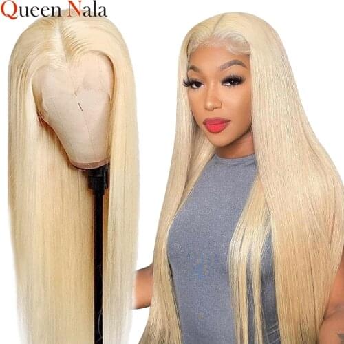 613 Lace Front Wig Brazilian Straight Lace Front Human Hair Wigs Blonde Wig for Women Transparent Lace Wig With Natural Hairline