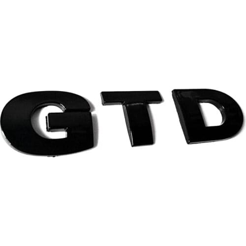ABS Plastic GTD Auto Stickers Emblems Badges Logos