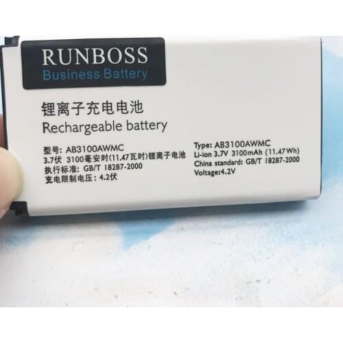 AB3100AWMT AB3100AWMC Battery For PHILIPS Xenium X1560 X5500 CTX5500 CTX1560 Smartphone Smart Mobile Phone Batteries 3100mAh