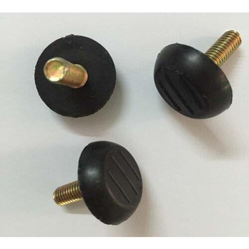 Free shipping wholesale 100 PCS Black M6x20mm Screw , 23mm Base Adjustable Furniture Leg Table Leveling Feet Pad