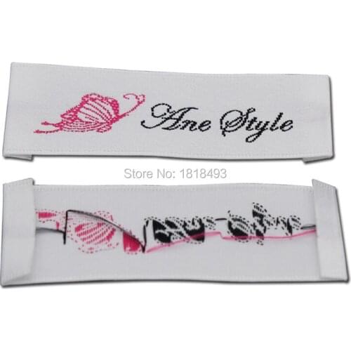 Free shipping custom clothing woven label/embroidered satin labels/garment tags printing/collar labels/brand/logo 1000 pcs a lot