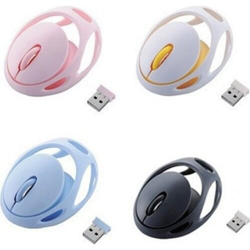 ButtonSilent Wireless Optical Cartoon Mouse Usb Cute Computer Mini Mouse1200dpi Ergonomic Design Gift Computer Accessory