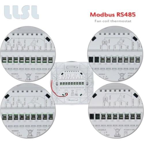 Fan Coil Unit Modbus Thermostat RS485 Communication HAVC Thermostat Controller Air Conditioner for cooling or heating