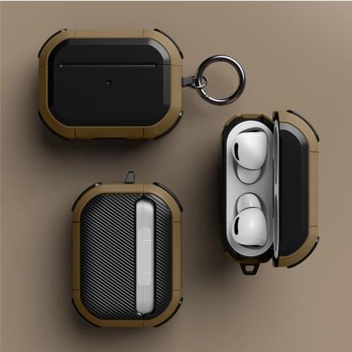 For Apple AirPods 3 2 Case Accessories Cover For Airpods pro Case TPU PC Anti-fall Cover Wireless Earphone With Keychain