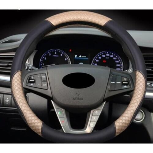 For Hyundai Elantra hand-sewn steering wheel cover interior trim remodeling accessories