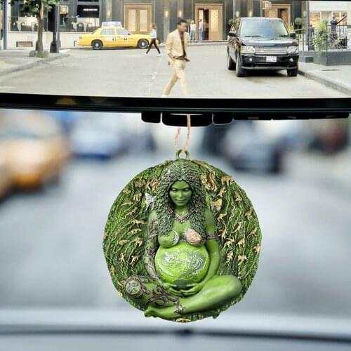 Gaia Mother Earth Tag Wooden Sign Home Decor Offer Creative Mother Earth Goddess Statue Kitchen Decoration