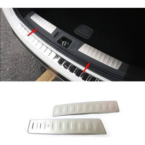 For Infiniti Qx30 2017 2018 Accessories Car Inner Rear Bumper Foot Plate Stainless Steel Rearguard Scuff Plates Sticker Styling