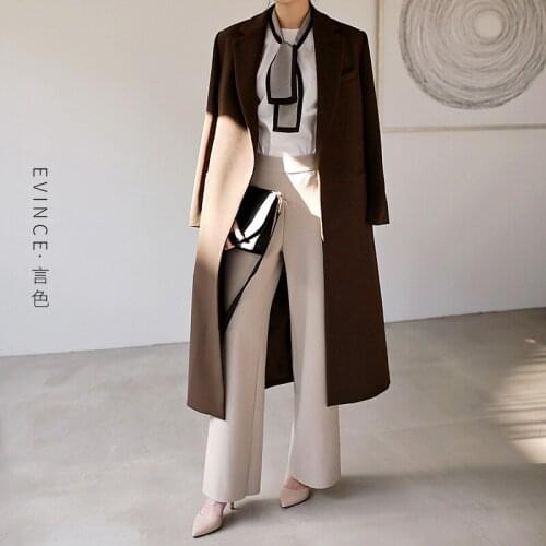 Early spring senior sense suit coat womens middle and long 2021 new high-end temperament loose casual suit