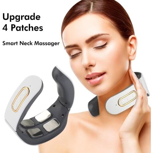 Electric Neck Massager Shoulder Body Massager Low Frequency Magnetic Therapy Pulse Pain Relief Tool Health Care