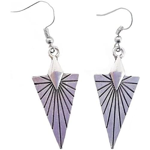 LosoDo India Thailand ancient silver plated ancient style for Women unique handmade jewelry classic earrings fashion jewelry