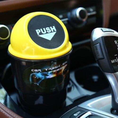 Mini Car Trash Can Auto Trash Dust Case Bin Box Organizer Garbage Holder Car-styling Door Seat Back Visor Autobiles Trash Bin