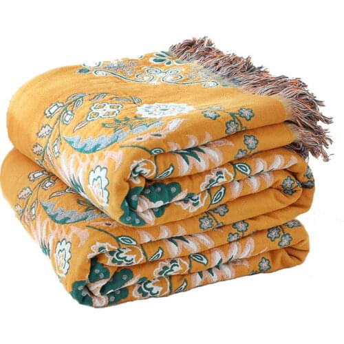 Muslin Throw Blanket Cotton Gauze Warm Soft Throw Plaid For Kids On The/Bed/Sofa/Plane/Travel Bedding Bedspread