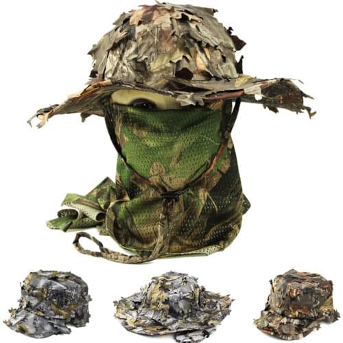 Mens Cap Camouflage Bucket Hats Sniper Hunting Military Tactical War Airsoft CS Hat Men Army Sun Visor Caps Hiking Camping Hats