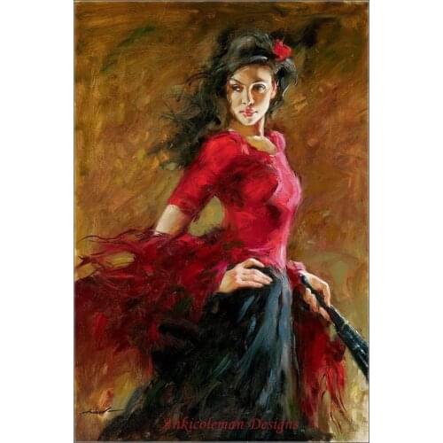 Needlework for embroidery DIY French DMC High Quality - Counted Cross Stitch Kits 14 ct Oil painting - The Fan Dancer