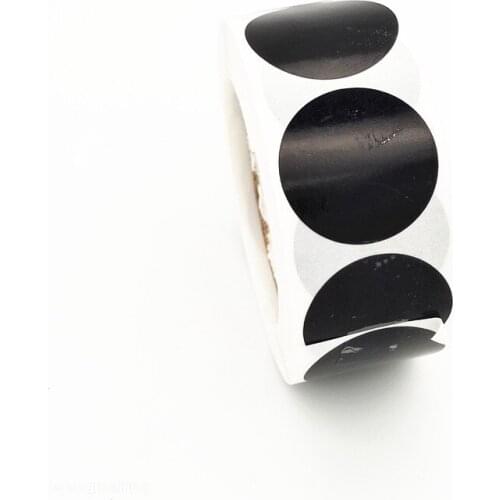 500Pcs/Roll 2.5cm Chroma Label Color Code Dot Labels Sticker 1 Inch Red, Green, White,Yellow,Blue,Pink,Black,Stationery Stickers