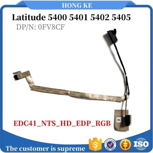 New Original LCD CABLE Dell Latitude 5400 5401 5402 5405 EDC41 NTS HD EDP RGB DP/N:0FV8CF DC02C00JZ00