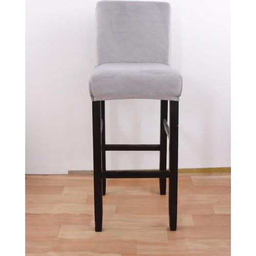 1pc Spandex Polyester Chair Cover Solid Seat Covers for Bar Stool Chairs Slipcover Home Hotel Banquet Dining Chair Decoration