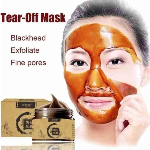 Herbal Beauty Peel-off Mask Tearing Shrinks Pores Mask Remove Blackheads Acne Brightening Herbal Ginseng Face-pack 120ml